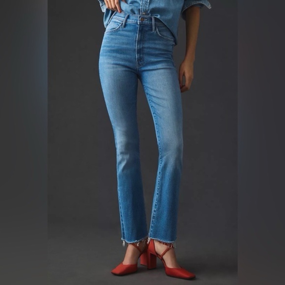 MOTHER the hustler ankle fray jeans
